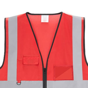 Chaleco de seguridad de alta visibilidad para mantenimiento en exteriores, chaleco de seguridad de alta visibilidad con cremallera frontal, chaleco de seguridad industrial de alta visibilidad - Product Image 6