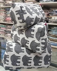 Handmade Quilted <b>Toiletry</b> Bags Cotton Travel Organizer Cosmetic Makeup Pouch Zipper <b>Storage</b> Bag Set - Product Image 3