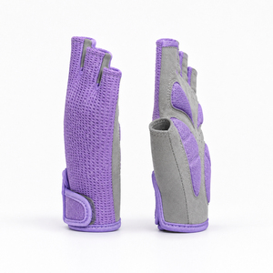 Professional <b>Half</b> Finger Cycling Gloves Non <b>Slip</b> Palm Breathable Back Custom Logo OEM Production for Cycling Teams - Product Image 4