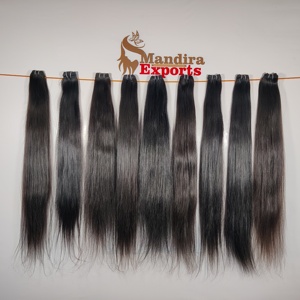 Extensiones de Cabello Humano Indio Virgen Baratas, Doble Trama, Cutícula Alineada, Ondulado Profundo Suelto, Liso Sedoso, Tejido a Máquina - Product Image 6