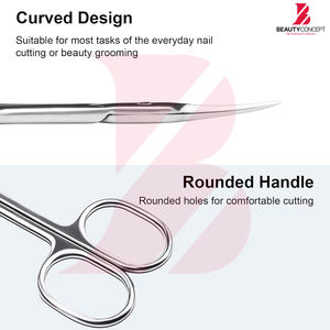 Ciseaux à cuticules ultra-tranchants en acier inoxydable de qualité supérieure pour salon de manucure, outils de maquillage, meilleur produit - Product Image 3