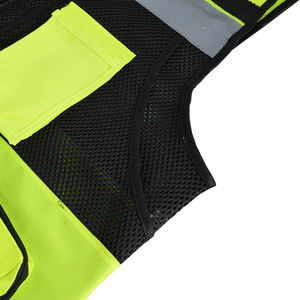 Chaleco de Seguridad de Alta Visibilidad de Secado Rápido, Transpirable, 100% Poliéster, Reflectante, Unisex, con Logotipo y Colores Personalizables - Product Image 5