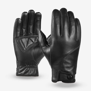 Gants en cuir de vachette véritable de première qualité pour hommes, doux et respirants, pour un usage quotidien, hiver, extérieur, moto - Product Image 4