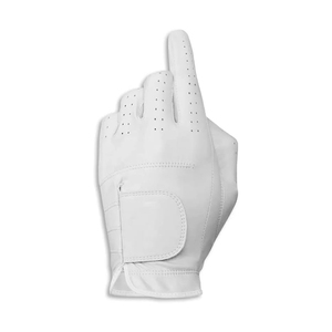 Gant de golf en cuir véritable blanc, main droite, respirant, unisexe, à enfiler, pour le sport - Product Image 3