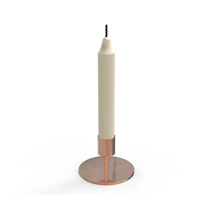 Support de bougie de Noël en métal doré avec motif de houx et de baies pour la décoration de la maison - Product Image 4