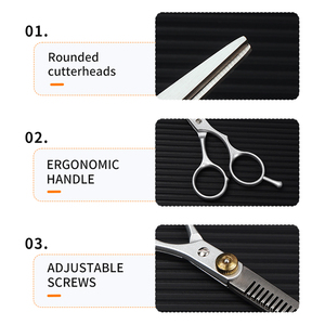 Tijeras Profesionales de Barbero Martensíticas Ultra Purificadas, Tijeras Interdentales Texturizadoras, Tijeras Lineales de Arquitectura - Product Image 3