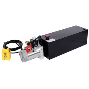 Centralina Idraulica 12V DC per Carichi Pesanti con Serbatoio in Acciaio da 15 Litri per Sollevamento Rimorchi Ribaltabili, Portelloni, Spaccalegna e Piattaforme Aeree - Product Image 1