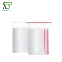 Sac en plastique transparent à fermeture éclair de logo personnalisé pour le stockage de vêtements pour produits ménagers