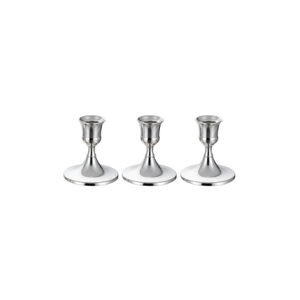 Ensemble de chandeliers en argent, porte-bougies coniques en laiton, support de bougie de 7 cm, chandelier décoratif vintage en métal - Product Image 3
