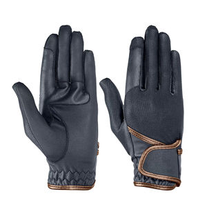 Gants d'équitation personnalisés imprimés compatibles avec les écrans tactiles, gants d'équitation en cuir, vente en gros, gants d'équitation antidérapants - Product Image 1