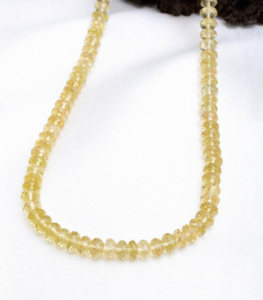 ลูกปัดหินควอตซ์น้ำผึ้งธรรมชาติ 16 นิ้ว ทรงเหลี่ยม สำหรับทำเครื่องประดับอัญมณี สร้อยคอ - Product Image 5