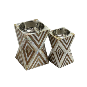 Brûleur d'encens en bois artisanal en résine incrustée de os, tendance artistique, fait main, pour Bakhoor, tradition du Ramadan, qualité supérieure - Product Image 5