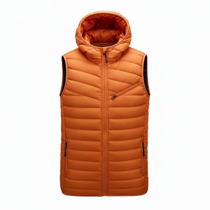 High Quality OEM Custom Lightweight <b>Warm</b> Winter Zipper Sleeveless Puffer <b>Jacket</b> Custom Size Mens Sleeveless Puffer <b>Jacket</b> OEM - Product Image 4