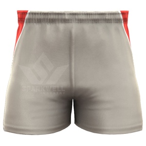 Custom Men's Red Gray Sublimated Soccer Jersey Short Sleeve Quick Dry Moisture Wicking <b>Athletic</b> Fit Team Football Training Shirt - Product Image 3
