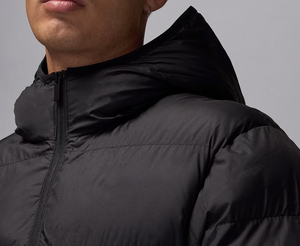 2025 Men's Premium Quality Solid Zip up Oversized Puffer <b>Jacket</b> Winter Warm Custom Quilted Waterproof High Quality Down <b>Jackets</b> - Product Image 4