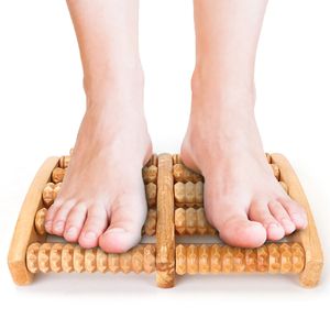 Dual Wooden Shiatsu Massage Foot <b>Roller</b> Acupressure Relaxation for Leg & <b>Back</b> Stress Relief Plantar Relaxation Foot Massager - Product Image 5