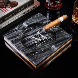 Matthews Square Stone Desktop <b>Ashtray</b> Modern Luxury Design for Home Use - Product Image 5