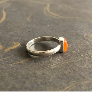 Bague en pierre de cornaline naturelle (2,3 grammes) – Lisse, confortable, pour tous les jours et les occasions spéciales - Product Image 2