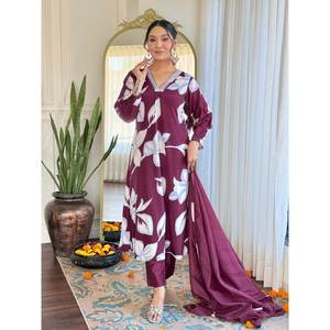 Beau haut et bas de fête avec ensemble élégant de taille Dupatta XL - Product Image 3