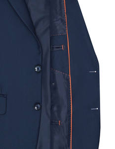 Traje de Hombre Hecho en Pakistán, Talla Personalizada, Alta Calidad, Azul Marino, Corte Clásico Formal, Moderno, Ajustado, Traje de 2 Piezas - Product Image 5