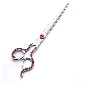 High Quality 2026 Custom Size <b>Ceramic</b> Handle Beauty Salon Barber Scissors for Professional Hairdressing and Styling - Product Image 1