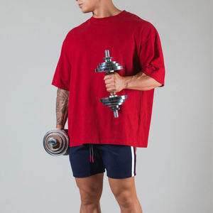 เสื้อยืดโอเวอร์ไซส์ผู้ชายสั่งทำขายส่ง ผ้าถักไซส์ใหญ่พิเศษ สำหรับเล่นกีฬาและสวมใส่ลำลอง ออกแบบลายพิมพ์ซิลค์สกรีน - Product Image 2