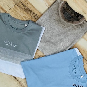 T-shirt adulte de marque populaire, en coton imprimé et brodé, couleur unie, haute qualité, toutes saisons, taille L, emballage en balles - Product Image 3