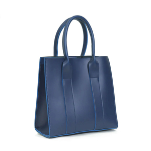 Premium Quality <b>Leather</b> Brown Tote Handbag Durable Spacious Interior Soft Handles Comfortable Carrying Stylish <b>Strip</b> Design OEM - Product Image 5