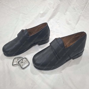 Chaussures en cuir médiévales TIGER TOUCH pour hommes, style du 18ème siècle, avec boucle, écologiques TT-902 - Product Image 6