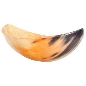 Bol de service en corne de buffle de style américain, fabriqué à la main, écologique et jetable, pour salades et mariages, par ILAHI - Product Image 3