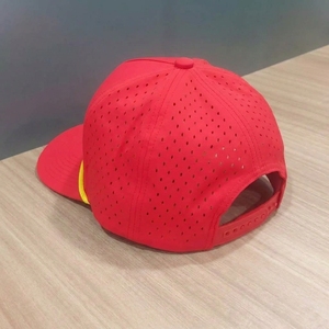 Gorras de Golf de 5 Paneles con Perforaciones Cortadas a Láser, Personalizadas OEM, Visera Precurvada, Bordado Plano, ODM, MOQ Bajo, Fábrica de Gorras - Product Image 6