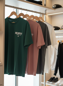 Camisetas con Servicio OEM a Precio de Fábrica, Impresión Personalizada, Color Sólido, 100% Algodón Grueso de 240 GSM, Camiseta Extra Grande - Product Image 3