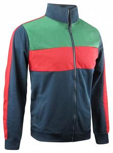 Ensemble de survêtement pour homme en coton 100% gris, noir et blanc avec blocs de couleur, sweat à capuche à manches longues avec cordon de serrage et poches latérales, style sportif - Product Image 5