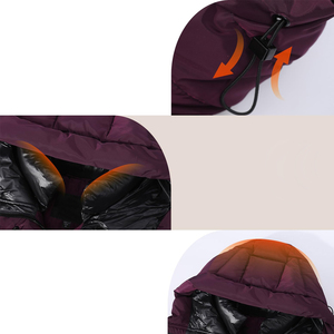 เสื้อแจ็คเก็ตพัฟเฟอร์สำหรับผู้หญิงขายดี ผลิตจากโรงงานโดยตรง สำหรับฤดูหนาว ทรงยาว ไซส์ใหญ่ บุผ้านวม ปิดด้วยซิป - Product Image 3