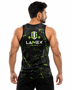Custom Men's Black Green Camo Gym Tank Top Sublimation Quick Dry Fitness <b>Stringer</b> <b>Vest</b> Bodybuilding Sleeveless Workout Polyester - Product Image 4