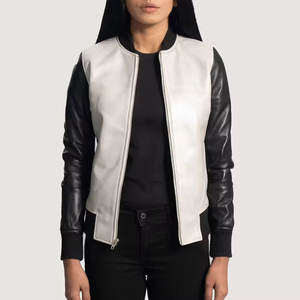 Chaqueta de Cuero para Mujer, Diseño Personalizado, Estilo Urbano, Oferta, Precio Razonable, Transpirable - Product Image 1