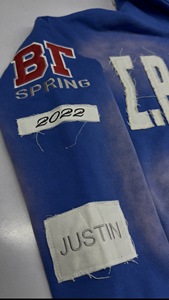 Fabricante de Sudaderas Personalizadas de Invierno con Bordado Chenille, 100% Algodón, 550 g/m², Peso Pesado |   Ropa Urbana de Diseño de Lujo OEM/ODM - Product Image 5