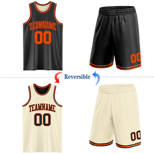 Fabricant de vêtements de sport sur mesure, maillots de basket-ball réversibles OEM - Product Image 1