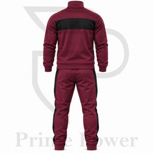 Conjunto Deportivo para Hombre al por Mayor, Chaqueta Deportiva con Bloques de Color y Cierre Completo, Pantalones Ajustados a Juego, Ropa para Correr, Entrenamiento y Gimnasio, Logotipo Personalizado - Product Image 2