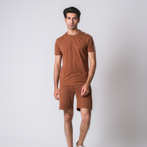 Top Quality Hot Selling <b>Twin</b> <b>Set</b> In Low Affordable Price Factory Made Reliable Product Muscle Fit T Shirts & Shorts <b>Sets</b> For Men - Product Image 6