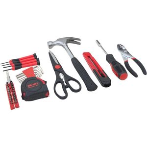 Set di 39 Attrezzi Essenziali per Riparazioni Domestiche, per Studenti Universitari e Uso Domestico, con Cassetta degli Attrezzi in Plastica - Product Image 2