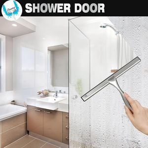 Spatola per Doccia Multiuso in Acciaio Inox da 10 Pollici, Accessorio per Bagno, per Porte Doccia, Specchi e Piastrelle - Product Image 3