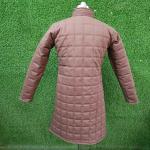 Quilted Medieval Gambeson Brown Cotton Padded Coat For HEMA LARP Reenactment Training Wearable Costume Protective Coat - Product Image 3