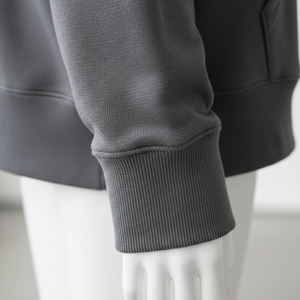 Nouveau Hoodie Femme Hiver en Polaire Tricotée 100% Coton de Haute Qualité à Col Montant et Manches Longues, Logo Personnalisé Brodé ou Imprimé sur le Devant - Product Image 5
