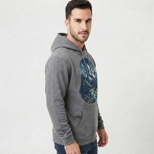 Sudaderas con Capucha Estampadas Premium para Hombre, Ropa Gráfica de Algodón de Alta Calidad con Logotipo Personalizado, Servicio OEM, Talla OEM, Marca Privada - Product Image 6