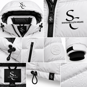 Veste matelassée unisexe personnalisée, écologique, anti-UV, imperméable, à capuche, style streetwear, vente en gros, marque privée - Product Image 5