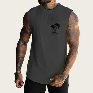 Chaleco Deportivo Personalizado para Hombre, con Estampado Puff, Transpirable, Sin Mangas, Tejido, de Verano, de Alta Calidad, Secado Rápido, Tallas Grandes - Product Image 3