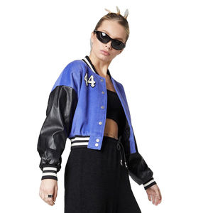 Blouson universitaire de baseball pour homme, broderie Letterman, blousons universitaires homme femme, streetwear, coupe courte, personnalisable - Product Image 6