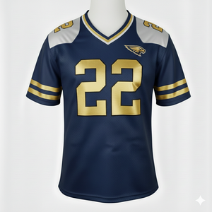 Men's Adult <b>Football</b> Shirts Spandex/Cotton/Bamboo Fiber Breathable Short Sleeve Chicago <b>Football</b> Jersey Front Logo - Product Image 1