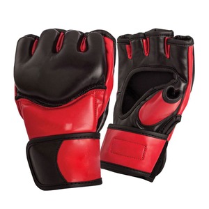 ถุงมือต่อสู้ MMA Sanda แบบขายส่ง ออกแบบเองได้ พร้อมดีไซน์ฝ่ามือเปิด ถุงมือศิลปะการต่อสู้แบบกำหนดเองสำหรับการฝึก MMA และการต่อสู้แบบ Grappling - Product Image 1
